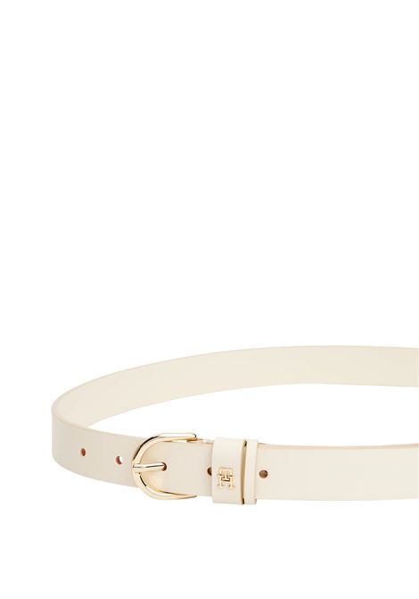 Cintura Essential in pelle con monogramma TH Tommy Hilfiger | AW0AW16836ACI